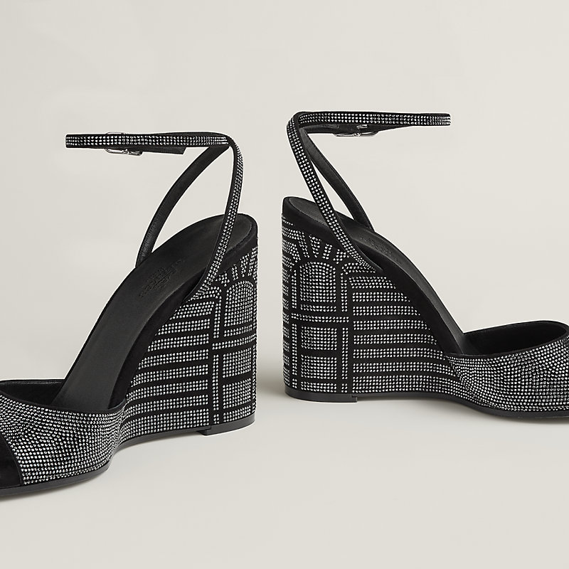 Jolie 100 sandal - Black | Hermès Canada Jolie 100 sandal - Black | Hermès Canada